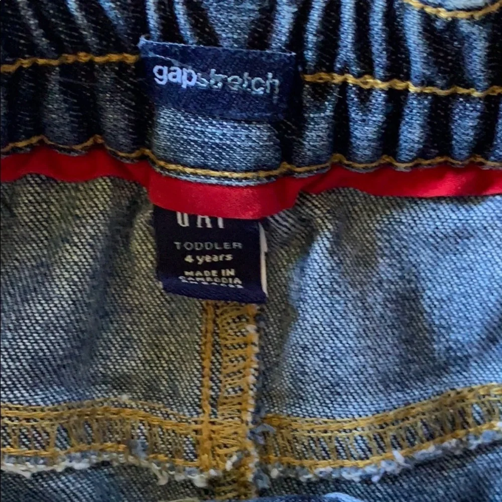Gap Heart denim blue Jean skirt toddler girls 4 years